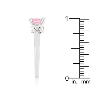 Mini Pink Ice Triplet Ring - Jewelry Xoxo