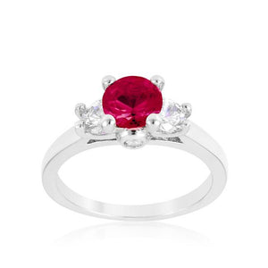 Mini Pink Tourmaline Triplet Ring - Jewelry Xoxo