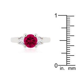 Mini Pink Tourmaline Triplet Ring - Jewelry Xoxo