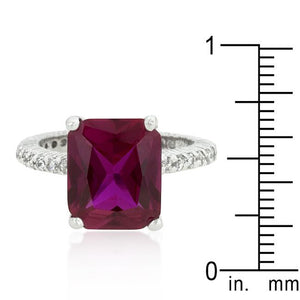 Radiant Cut Pink Engagement Ring - Jewelry Xoxo