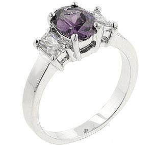 Lilac Engagement Ring - Jewelry Xoxo