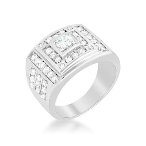 Geometric Cubic Zirconia Ring - Jewelry Xoxo