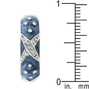 Marbled Blue Enamel Ring - Jewelry Xoxo