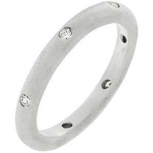 Matte Silver Wedding Band - Jewelry Xoxo