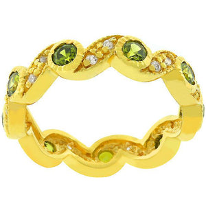 Olive Leaves Eternity Ring - Jewelry Xoxo