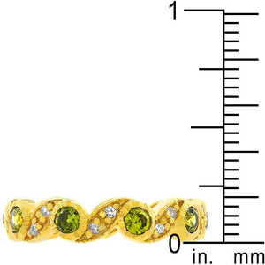 Olive Leaves Eternity Ring - Jewelry Xoxo