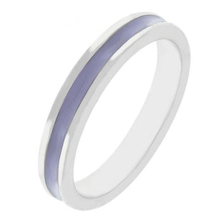 Lavender Enamel Eternity Ring - Jewelry Xoxo