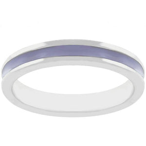 Lavender Enamel Eternity Ring - Jewelry Xoxo