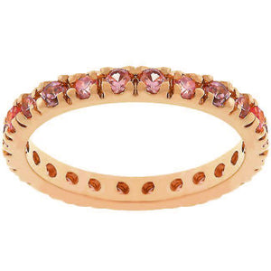 Pink Cubic Zirconia Eternity Ring - Jewelry Xoxo