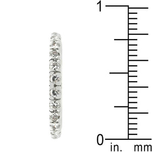 Clear Cubic Zirconia Eternity Ring - Jewelry Xoxo