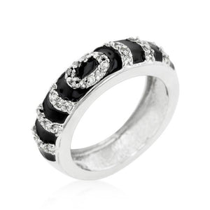 Black Ripple Ring - Jewelry Xoxo