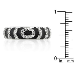 Black Ripple Ring - Jewelry Xoxo