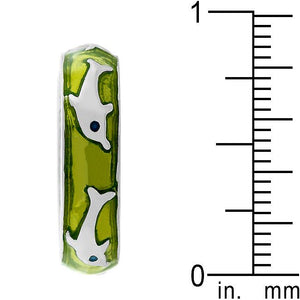 Green Apple Dolphin Enamel Ring - Jewelry Xoxo