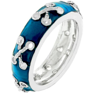 Laced Enamel Eternity Band - Jewelry Xoxo