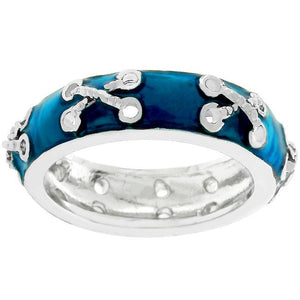 Laced Enamel Eternity Band - Jewelry Xoxo