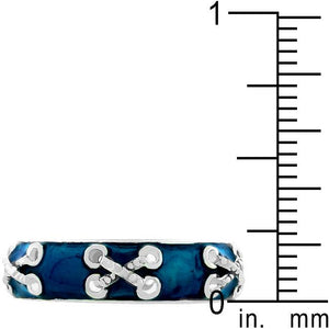 Laced Enamel Eternity Band - Jewelry Xoxo