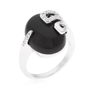 Black Onyx Egg Ring - Jewelry Xoxo