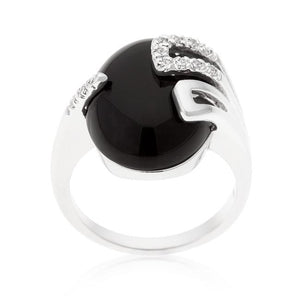 Black Onyx Egg Ring - Jewelry Xoxo