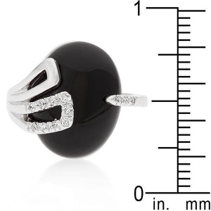 Black Onyx Egg Ring - Jewelry Xoxo