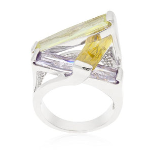 Crystalline Sculpture Cocktail Ring - Jewelry Xoxo