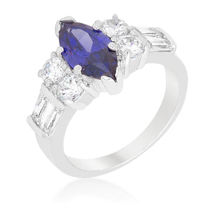 Tanzanite Purple Elegant Cocktail Ring - Jewelry Xoxo