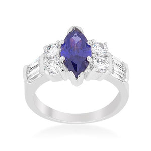 Tanzanite Purple Elegant Cocktail Ring - Jewelry Xoxo