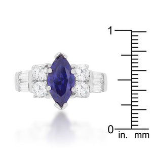 Tanzanite Purple Elegant Cocktail Ring - Jewelry Xoxo