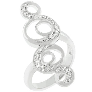 Crescent Moon Circle Ring - Jewelry Xoxo