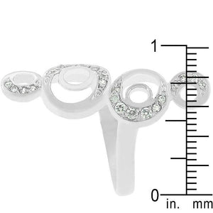 Crescent Moon Circle Ring - Jewelry Xoxo