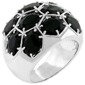 Midnight Dome Ring - Jewelry Xoxo