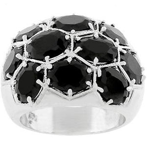 Midnight Dome Ring - Jewelry Xoxo