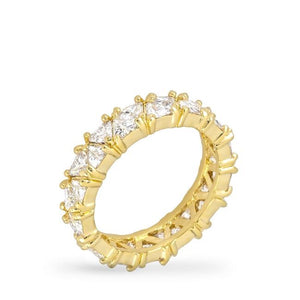 Golden Trillion Eternity Ring - Jewelry Xoxo