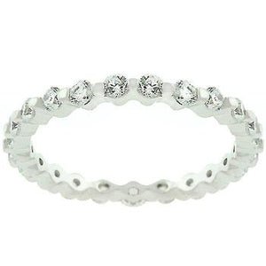 Silver Lace Eternity Band - Jewelry Xoxo