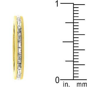 Golden White Eternity Ring - Jewelry Xoxo