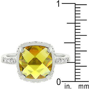 Rose-Cut Canary Ring - Jewelry Xoxo