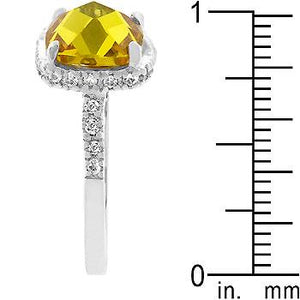 Rose-Cut Canary Ring - Jewelry Xoxo