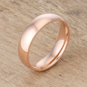 5 mm IPG Rose Gold Stainless Steel Band - Jewelry Xoxo