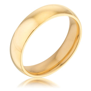 5 mm IPG Gold Stainless Steel Band - Jewelry Xoxo