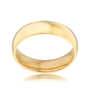 5 mm IPG Gold Stainless Steel Band - Jewelry Xoxo