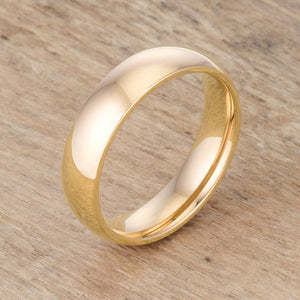 5 mm IPG Gold Stainless Steel Band - Jewelry Xoxo