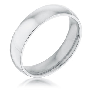 5 mm Stainless Wedding Band - Jewelry Xoxo