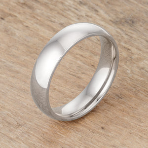 5 mm Stainless Wedding Band - Jewelry Xoxo