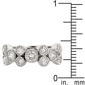 Coral Bezel Cubic Zirconia Ring - Jewelry Xoxo
