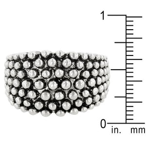 Studded Metal Ring - Jewelry Xoxo