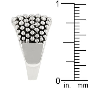 Studded Metal Ring - Jewelry Xoxo