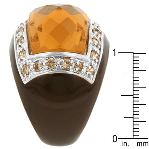 Persian Champagne Ring - Jewelry Xoxo