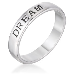 DREAM Rhodium Eternity Band - Jewelry Xoxo