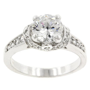 Rhodium Plated Regal Ring - Jewelry Xoxo