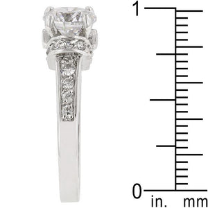 Rhodium Plated Regal Ring - Jewelry Xoxo
