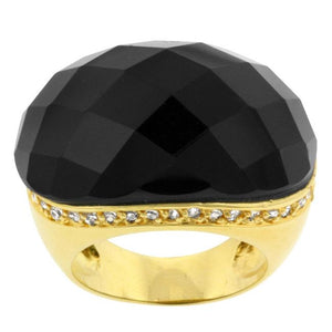 Black Beauty Faceted Onyx Ring - Jewelry Xoxo